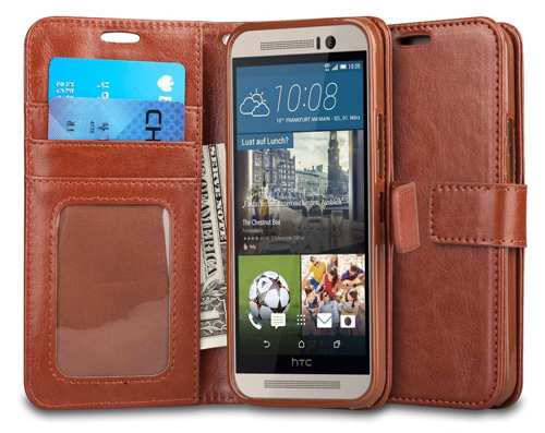 #2. The HTC One M9 Case, J&D [Stand View] 