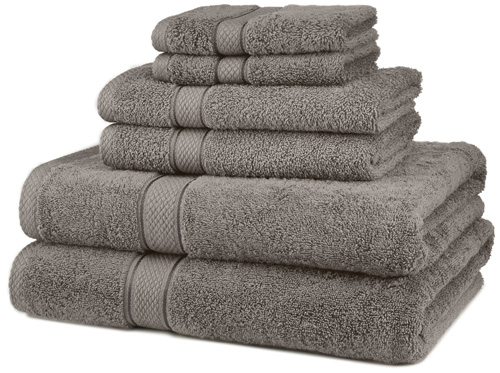 #2. Pinzon 6-Piece Egyptian Cotton Towel Set