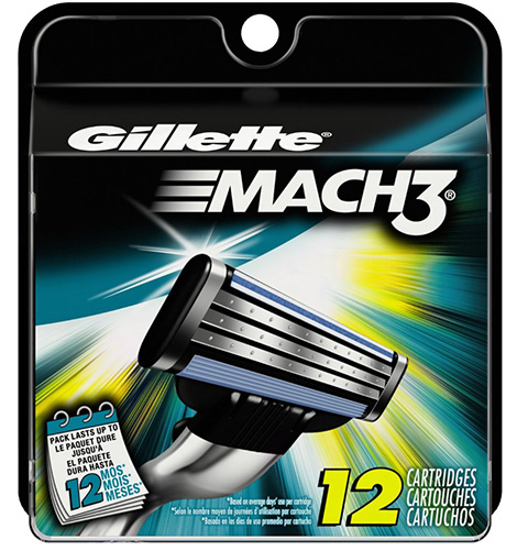 3. Gillette Mach3 Men's Razor Blade