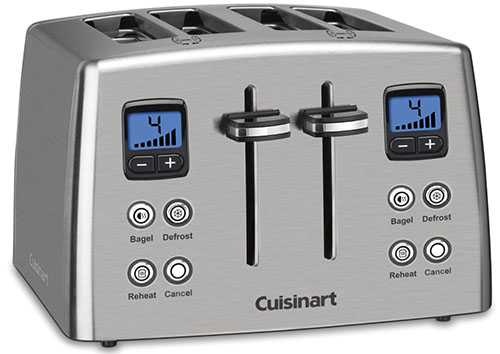 3. Cuisinart 4-Slice Stainless Steel Toaster 