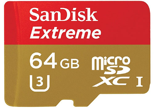 2. SanDisk Extreme 64GB MicroSDXC