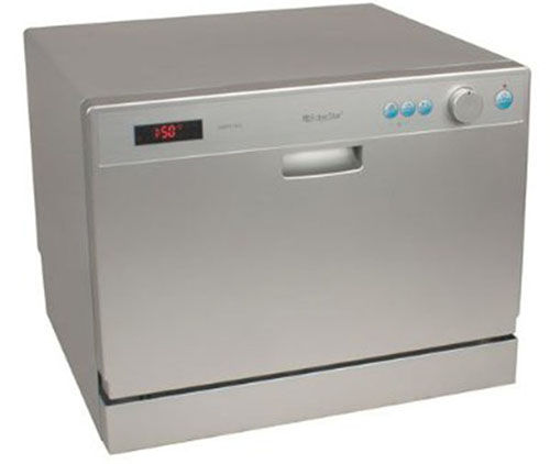 4. The EdgeStar 6 Place Setting Countertop Dishwasher
