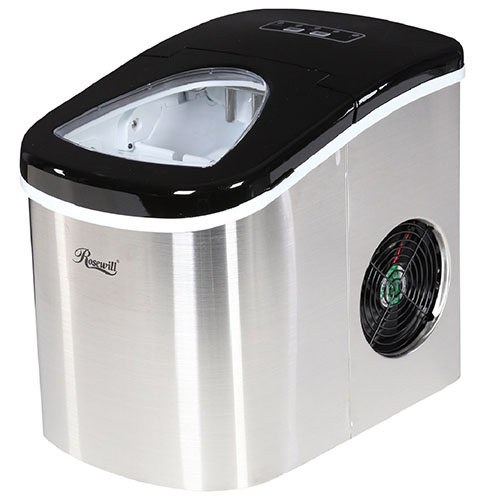 6.  Rosewill Stainless Steel Portable Ice Maker