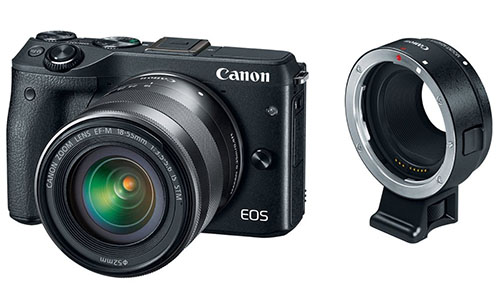 4. Canon EOS M3 Mirrorless Camera Kit