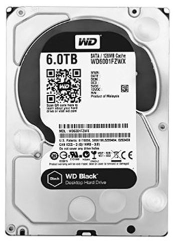 6. WD Black 6TB Performance Desktop Hard Disk Drive